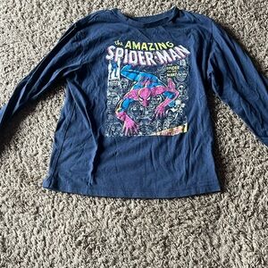 Marvel Spider-Man Long Sleeve Shirt - Navy Blue